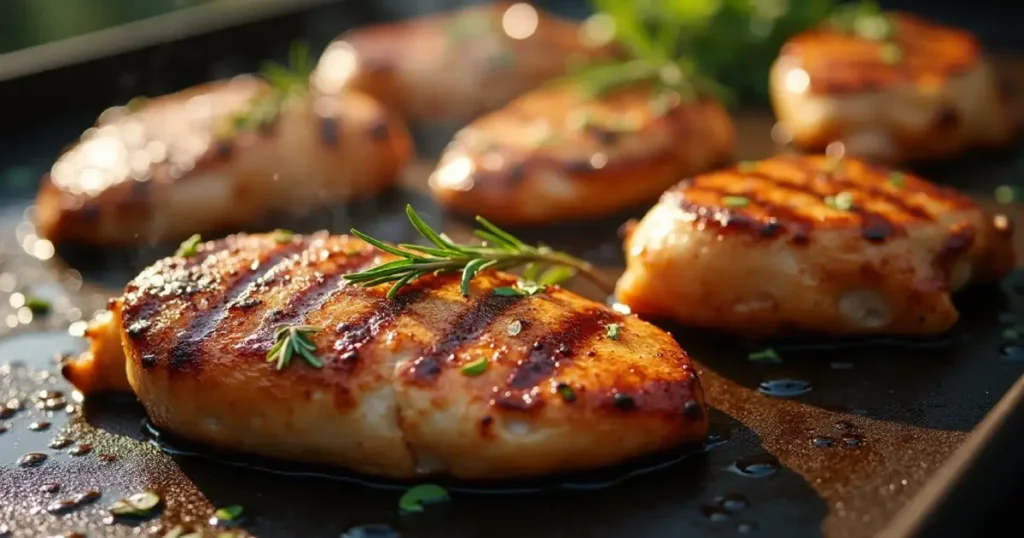 chicken breast on blackstone
