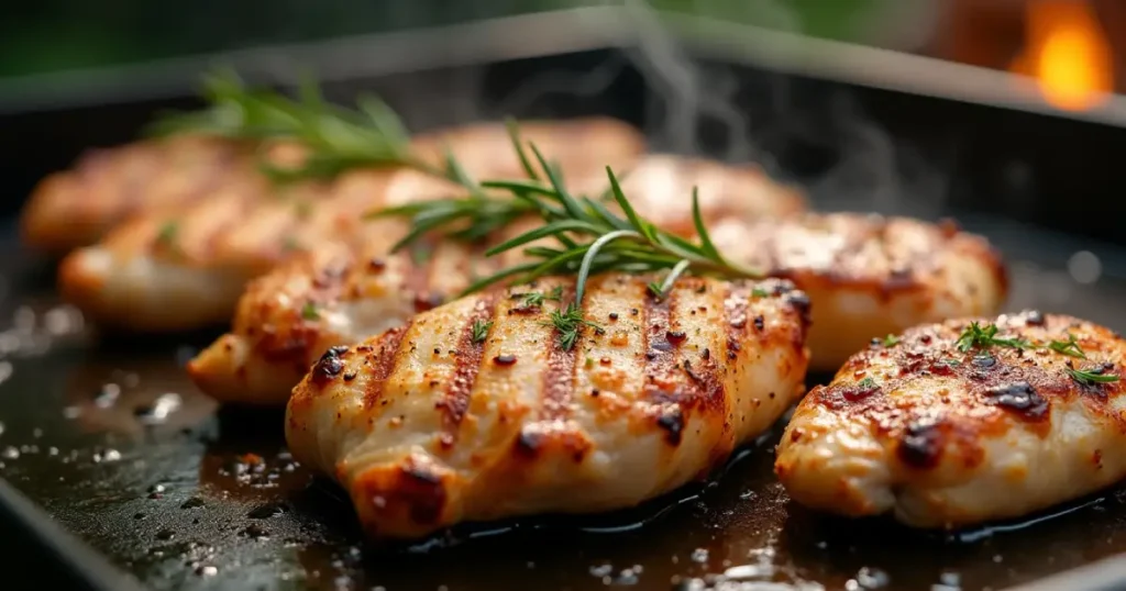 chicken breast on blackstone