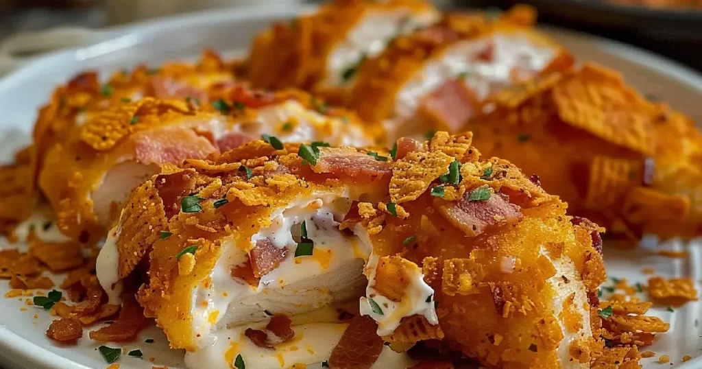Cream Cheese and Bacon Stuffed Doritos Chicken recipe