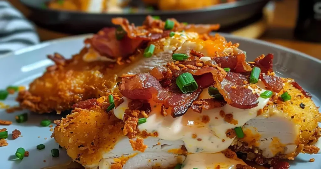 Cream Cheese and Bacon Stuffed Doritos Chicken recipe